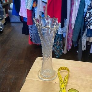 Elegant Clear Glass Vase